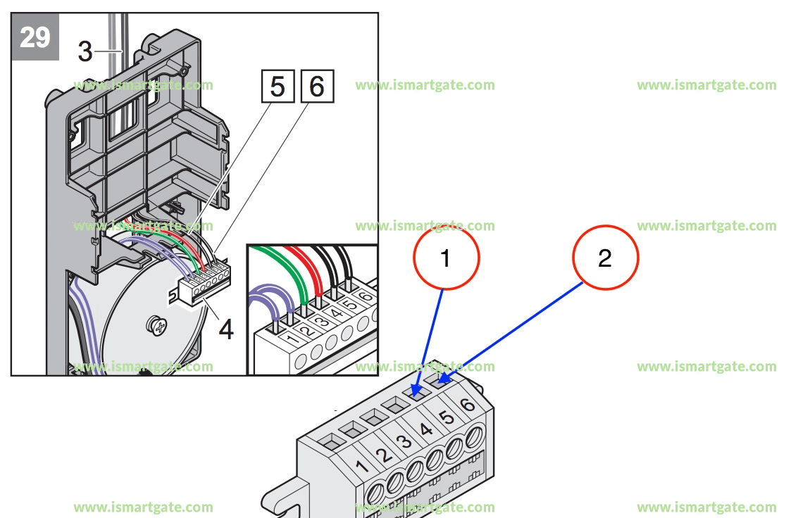 Wiring diagram for SOMMER duo vision 650